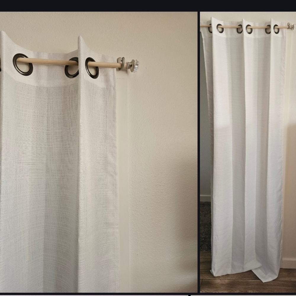 Elegant White Curtain Panel
